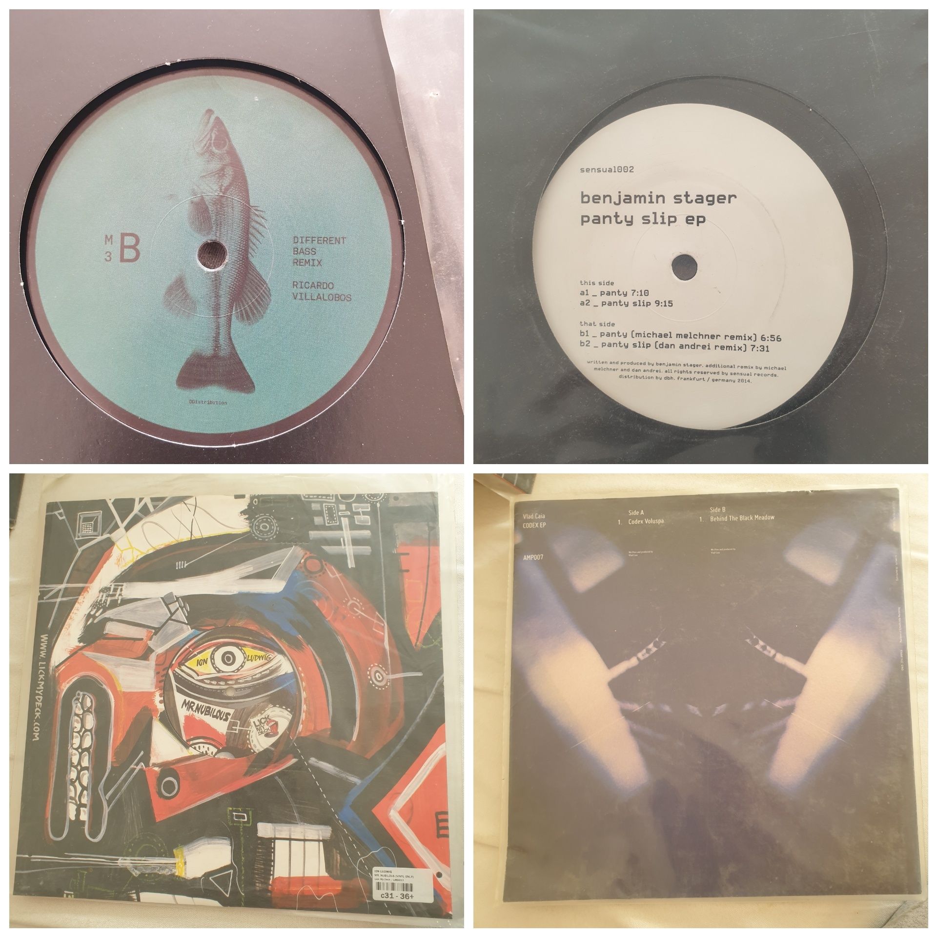 17 placi vinil electronic/minimal/deep/techno/house (near) mint condit