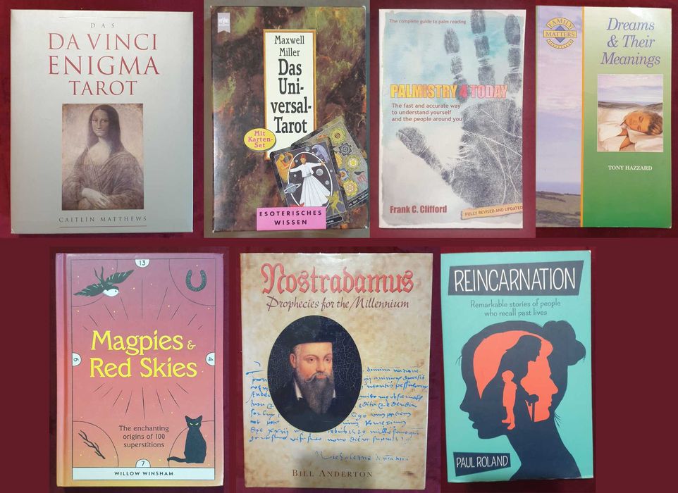 Таро, съновници, хиромантия, поверия, предсказания, прераждане 7 книги