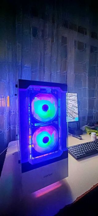 Добро Геймърско РС R7 5700X3D/32/SSD 1000Gb/RTX 3070/WiFi&BT/Гаранция