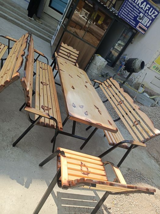 Дачник стол стул 10 кишилик