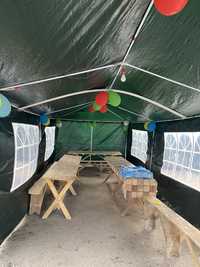 Vând cort de 9 metri pentru evenimente verde