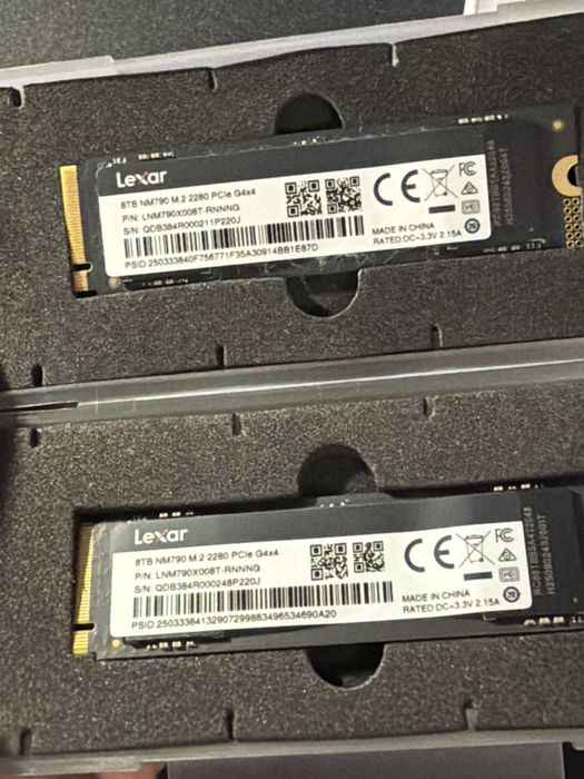 NOU, 0 ore SSD 8TB Lexar NM790 PCIe Gen 4x4