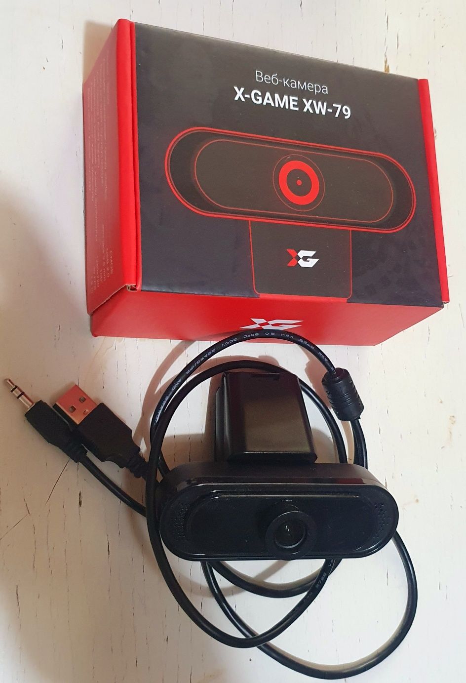 web камера X-Game XW-79, 1280x720, USB 2.0, микрофон, Black
