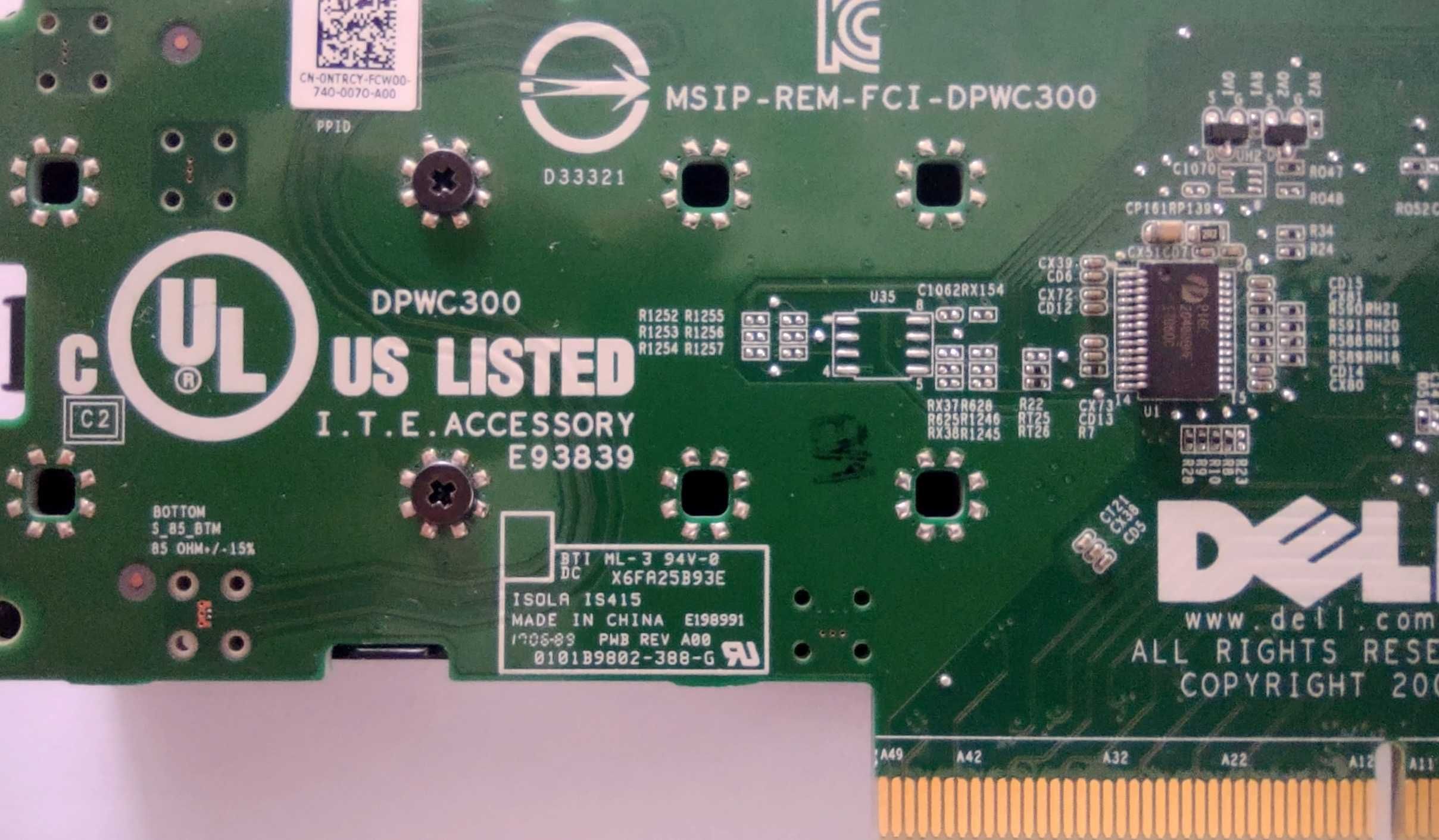 Адаптер за 2бр M.2 NVMe SSD за слот PCIe v3 x8 DPWC300