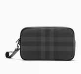 Чанта Burberry Muswell Check-print Zip Pouch in Faux Leather