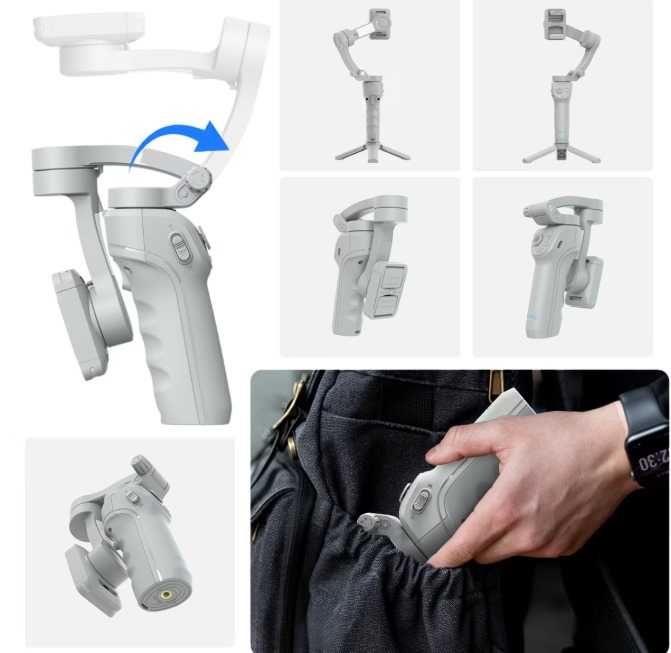 Stabilizator pentru telefon si GoPro, Gimbal stabilizare foto si video