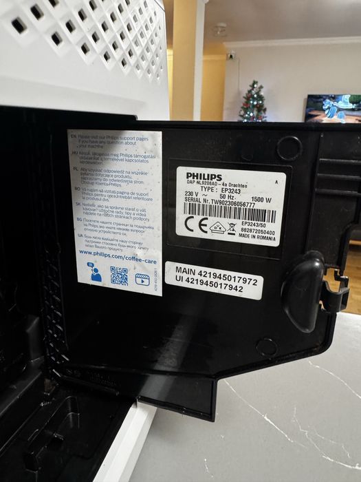 Philips EP3243/50, 15 bar, 1500 W