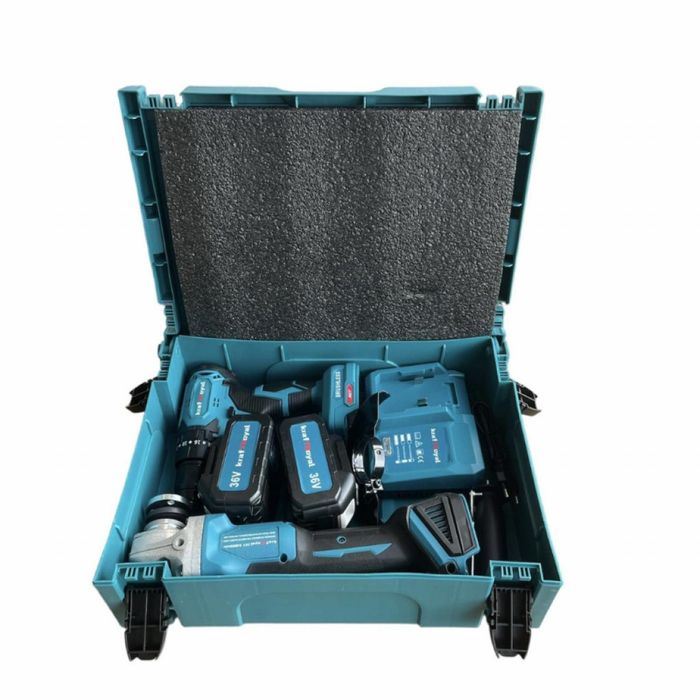 Комплект акумулаторни Ударен Винтоверт и Безчетков Ъглошлайф /36V, 8Ah