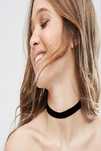 Choker Mystyle Fashion Slim Band Black - Black Delux