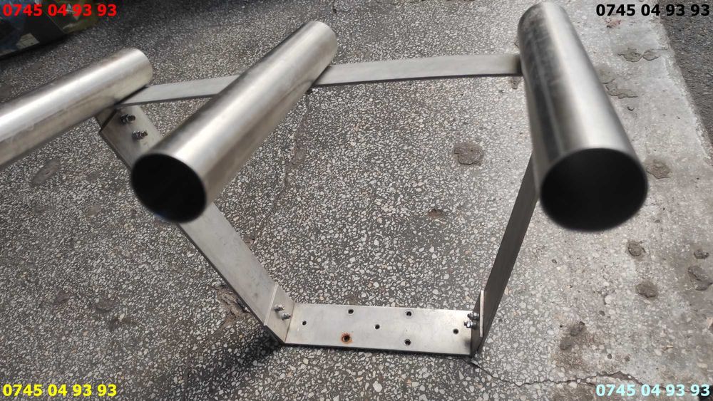 suport lansete pentru barca inox masiv foarte rezistent ptr 3 lansete
