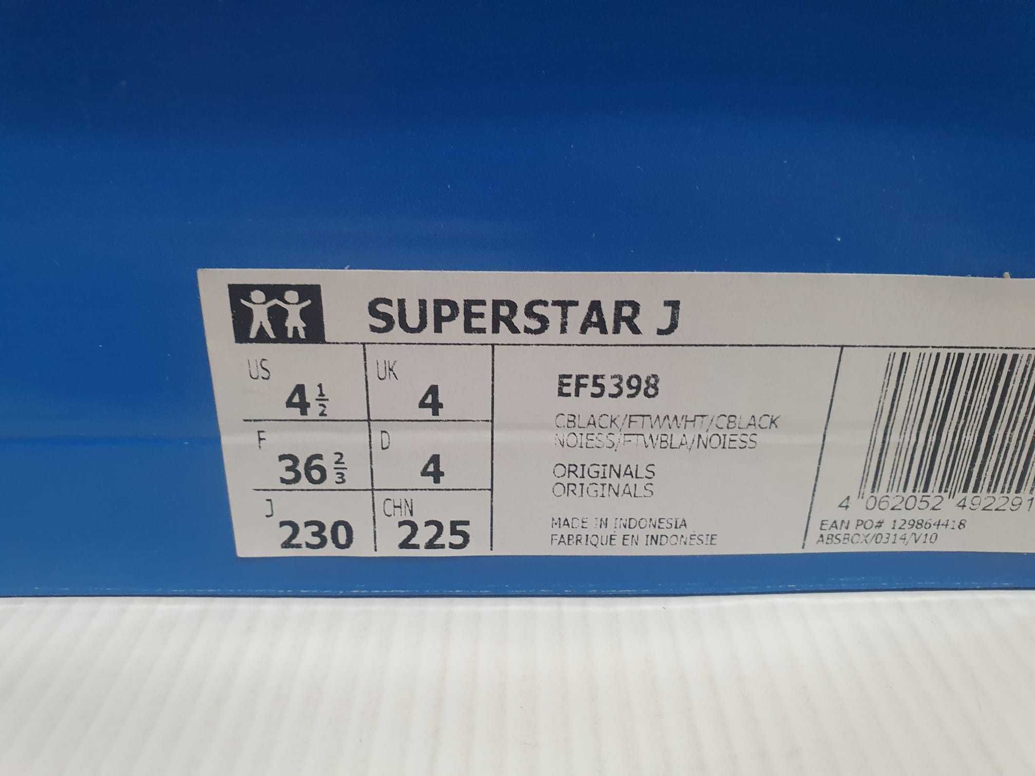 Adidas Superstar masura 36 2/3 originali noi in cutie