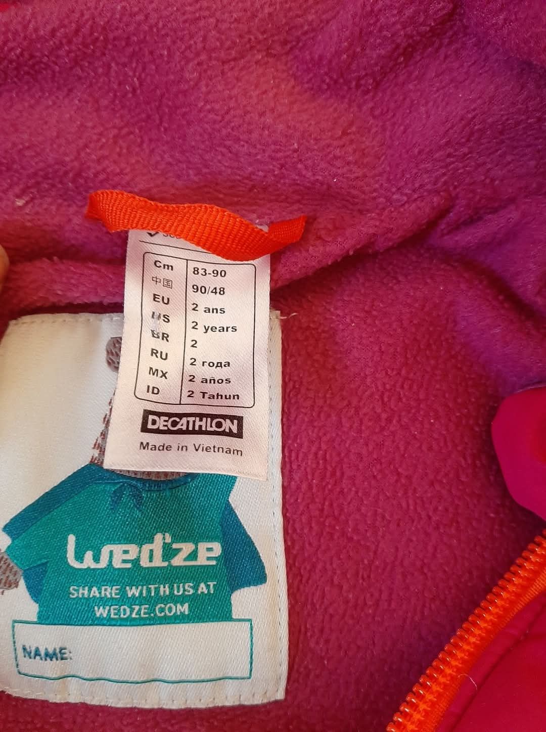 Salopeta ski Wedze marimea 2 ani