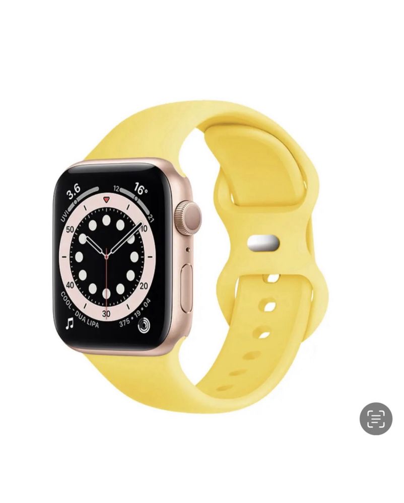 Curea Husa Folie Silicon cu Pin Metalic Compatibila Ceas Apple Watch