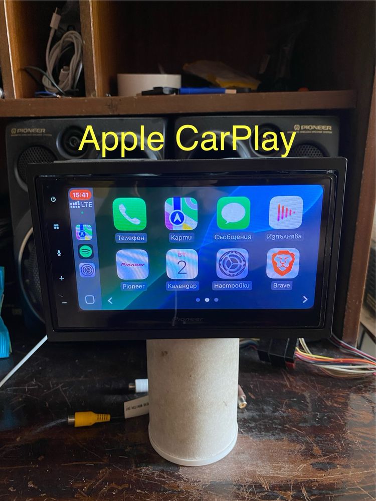 PIONEER -Авто радио с CarPlay, Android Auto, Mirroring, Bluetooth, DVD