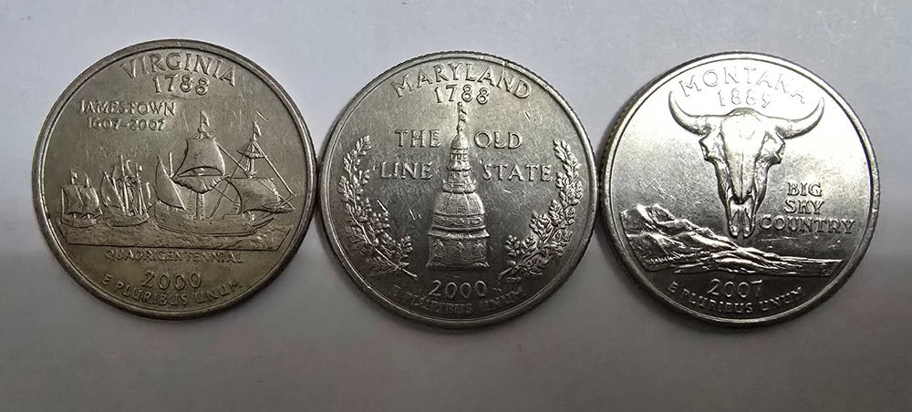 Монеты США - 63 шт.