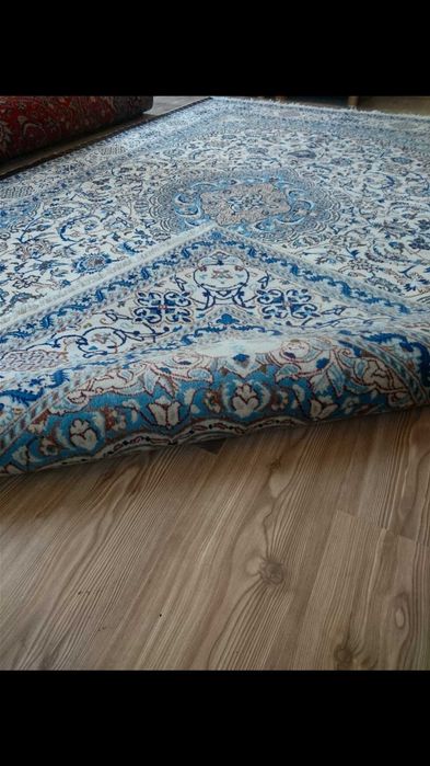 Nain 6La Habibian Иран ръчнотъкан килим