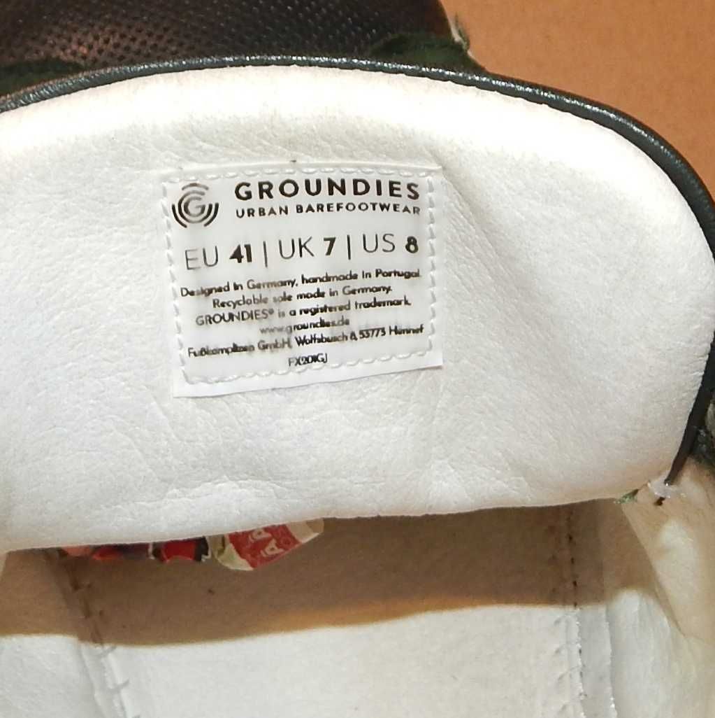 Adidasi Groundies, similari Vivobarefoot, de piele, stare buna, 41