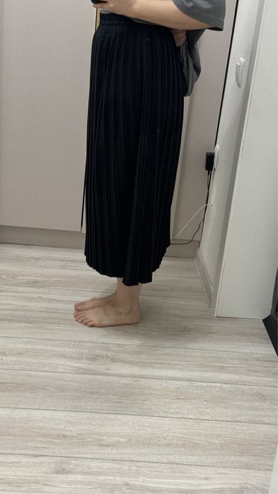 Плиссе юбка французкой длины