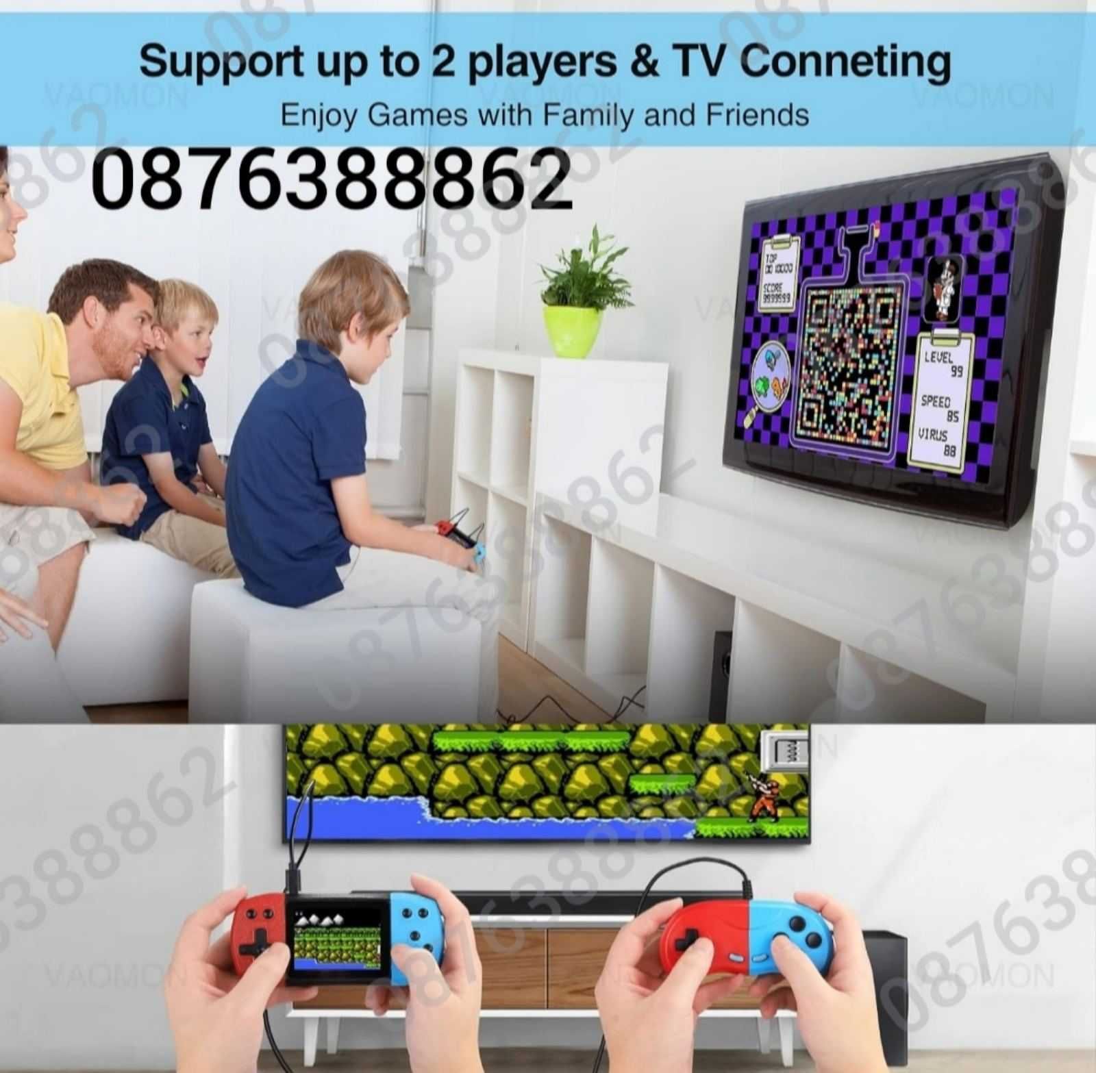 ПРОМО! Преносима Игрова Конзола 620 Игри Plus  Retro Game