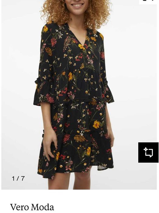 Рокля Vero Moda цветя размер 38 М
