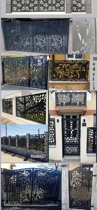 Porti, Gard, Balustrade decupate, jaluzele,sablate,electrostati