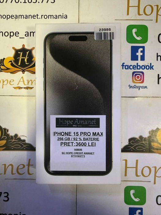 Hope Amanet P6 IPHONE 15 PRO MAX