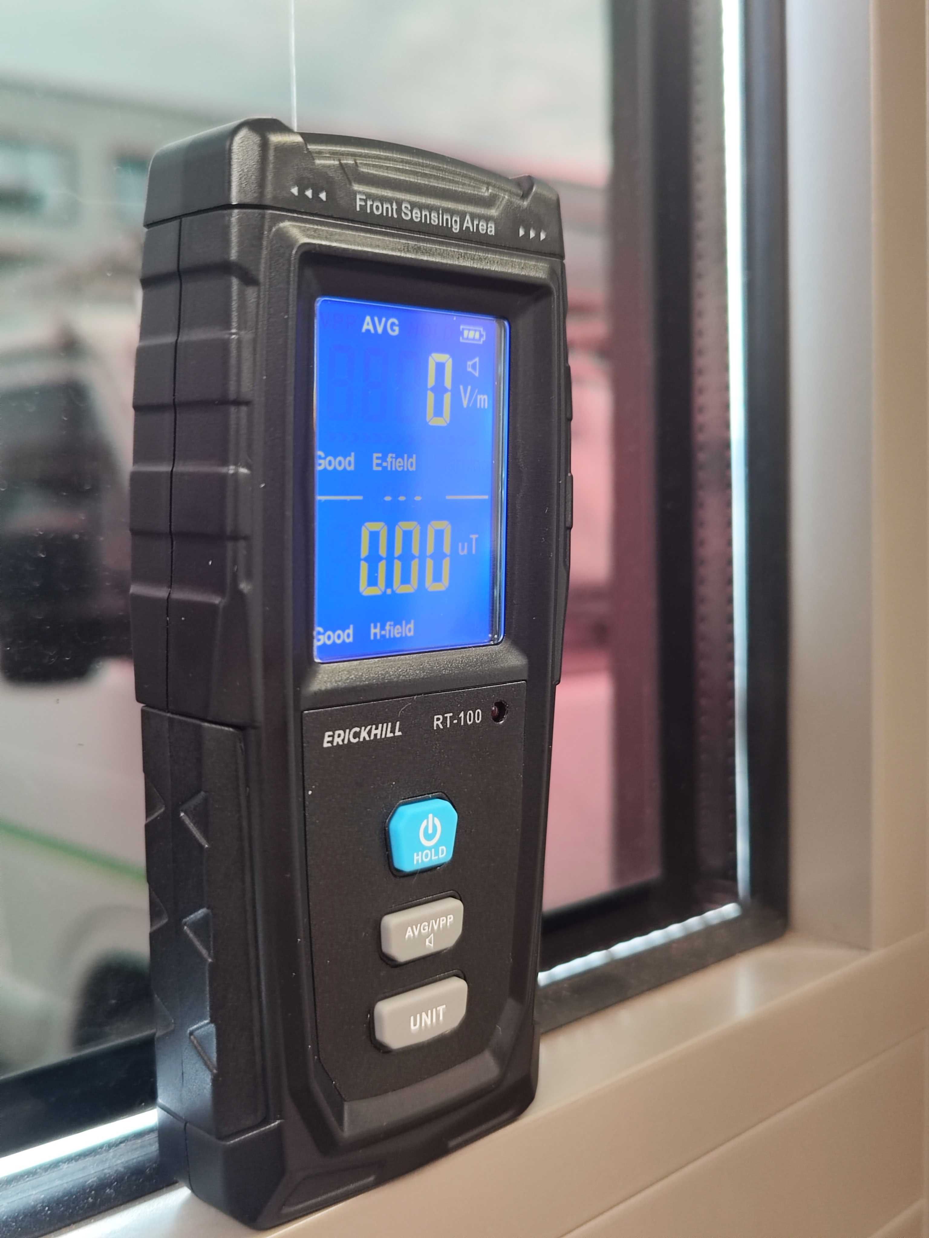 ERICKHILL дигитален EMF детектор с LCD и презареждаема батерия