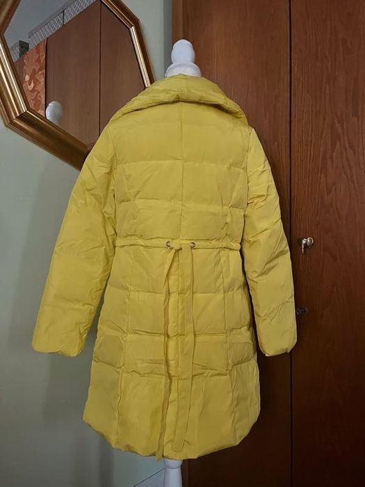 Palton Haina lunga, noua, matlasata 80% puf