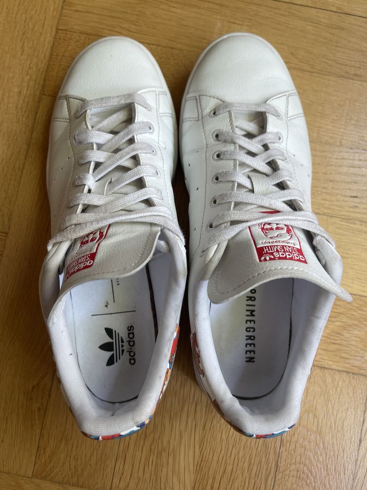 Оригинални Adidas Stan Smith floral 42, 26.5см обувки маратонки сникър
