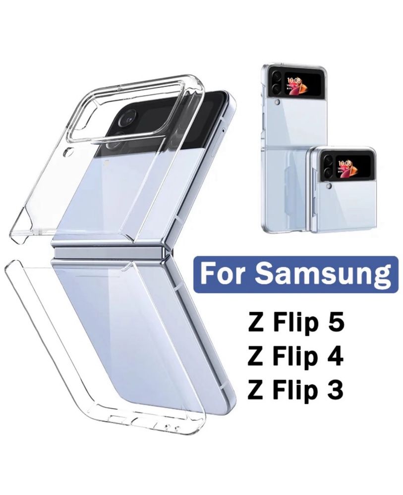 Husa Transparenta Plastic Fata + Spate - Samsung Z FLIP FOLD  2 3 4 5