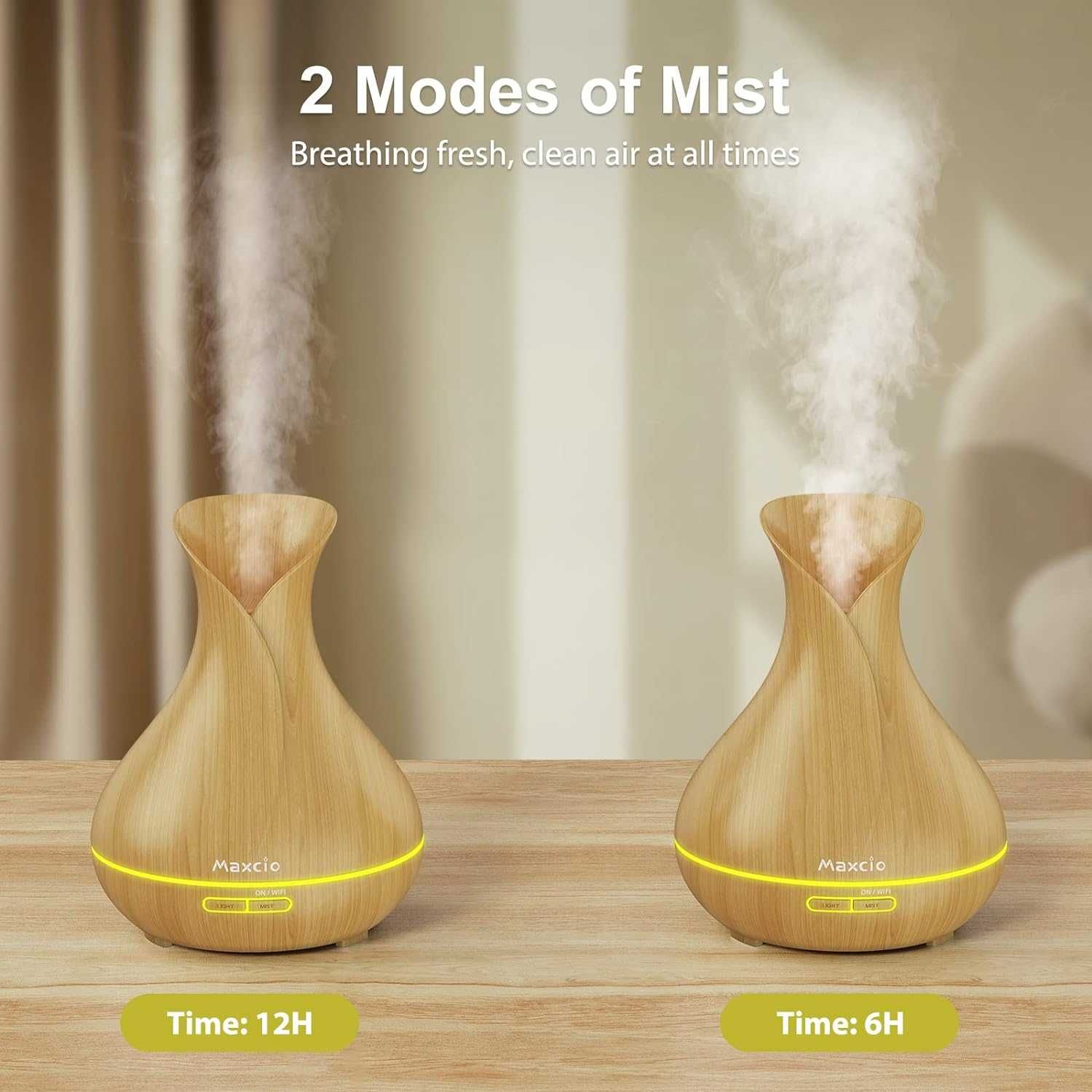 Смарт овлажнител - арома дифузер- Maxcio Smart Aroma Oil Diffusers