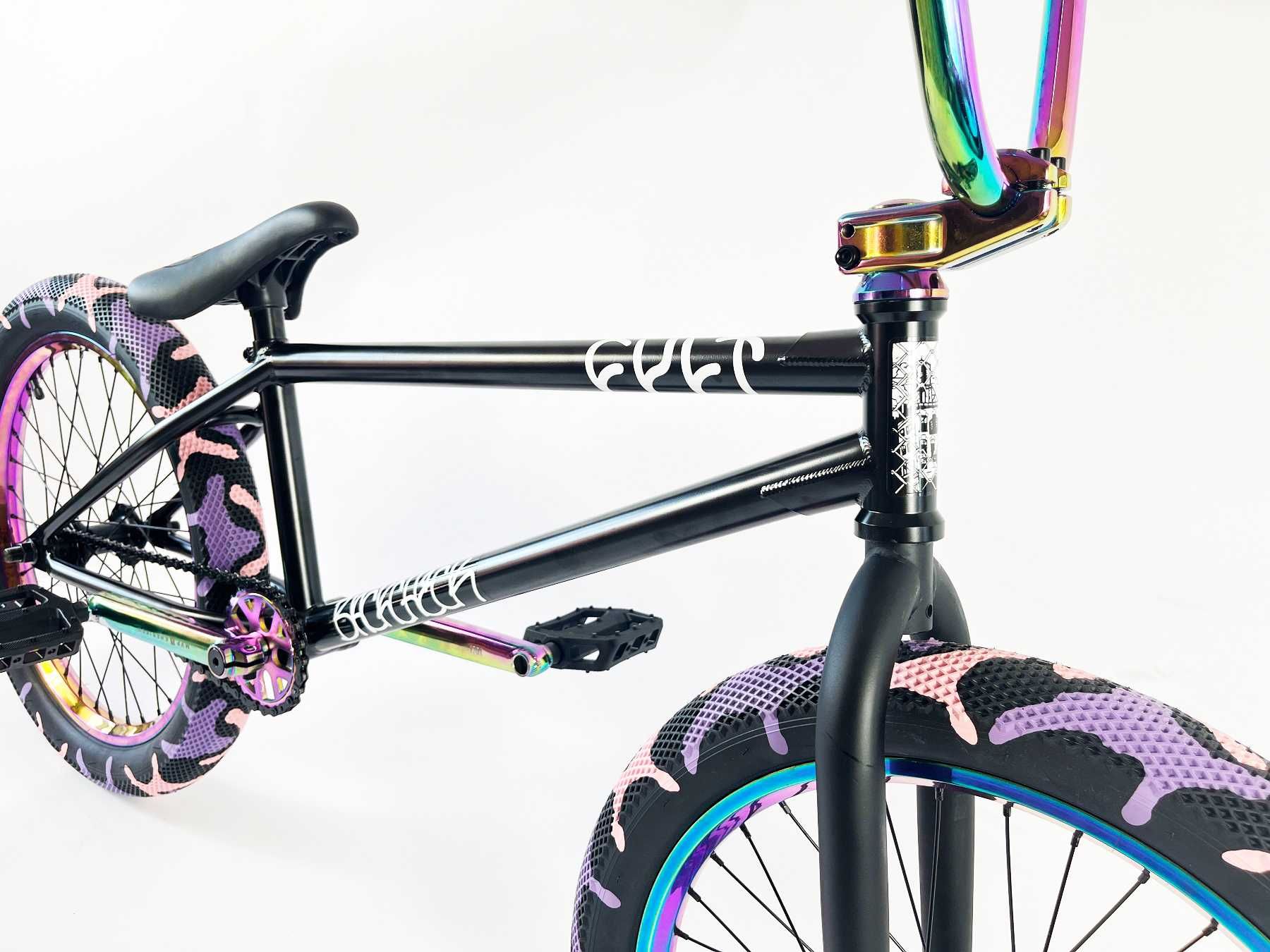 НОВИ BMX CULT DEHART OILSLICK 20 " цола цяло колело цял БМХ