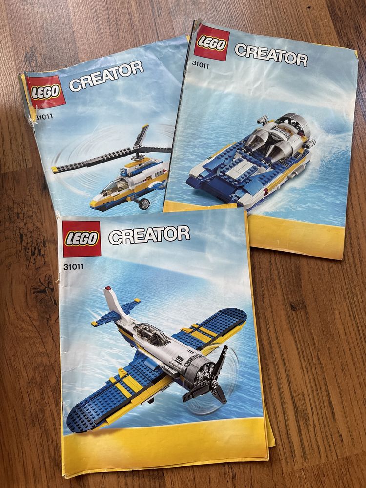 Lego Creator  Голям самолет, хеликоптер и лодка - 3 в 1