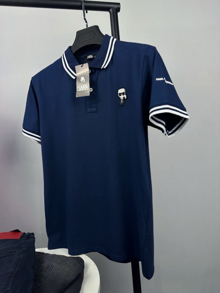 Мъжка тениска с яка Lacoste Karl Armani