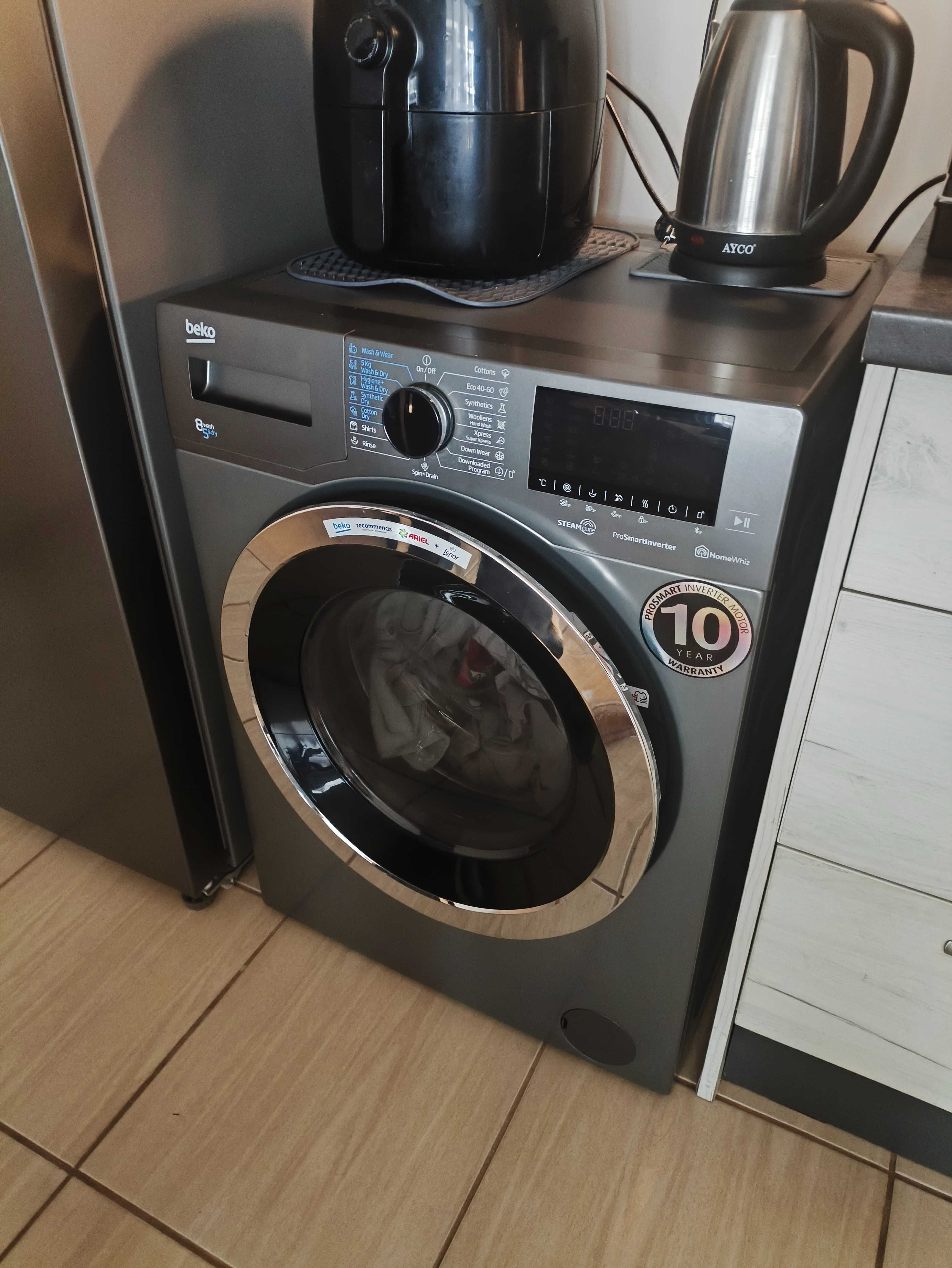 Пералня със сушилня Beko HTV8736XC0M (8 kg/5 kg, 1400 об/мин)