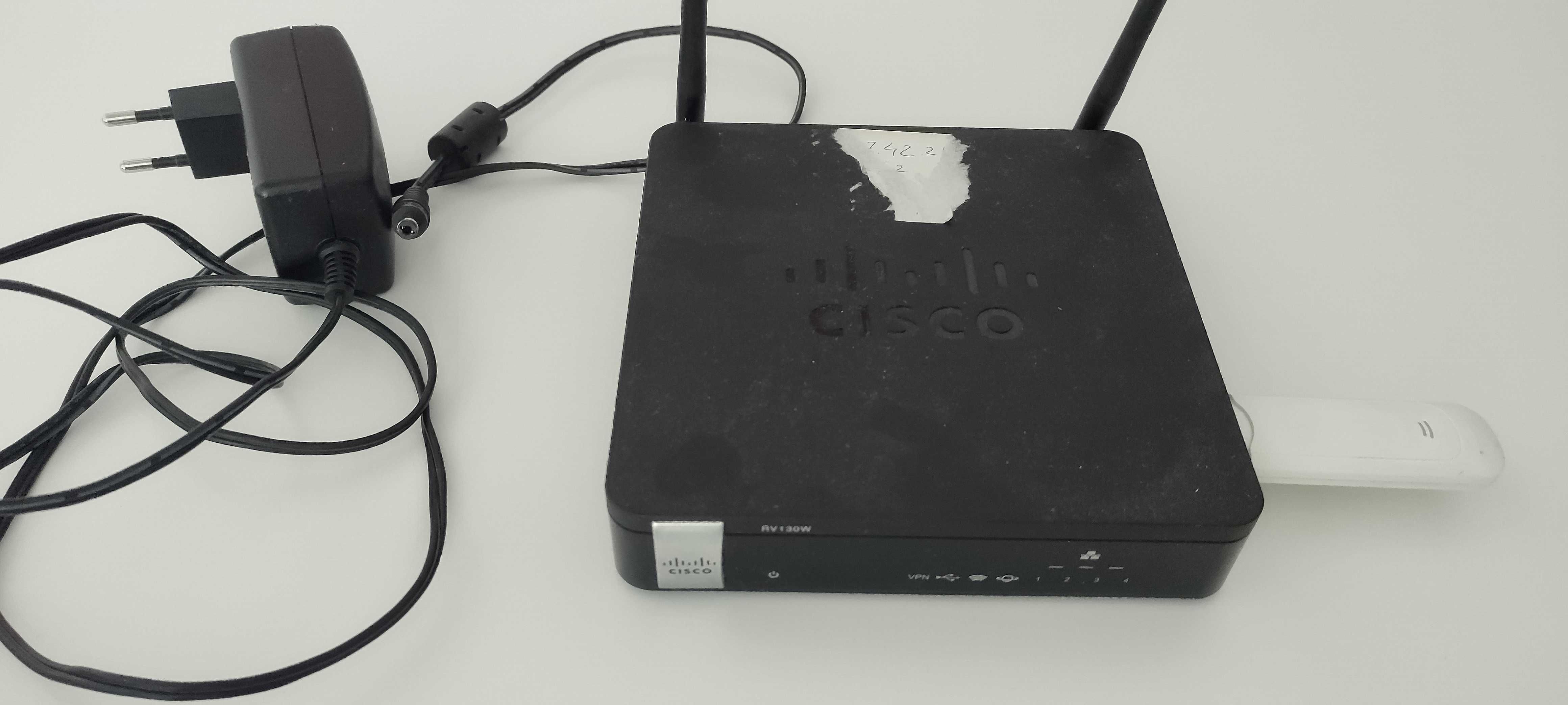 Pachet router Wireless Cisco RV130W si modem USB Huawei E1550