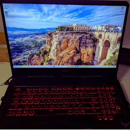Laptop ASUS TUF 17.3", Intel i7, GeForce GTX 1060  24GB, SSD 512GB+1TB