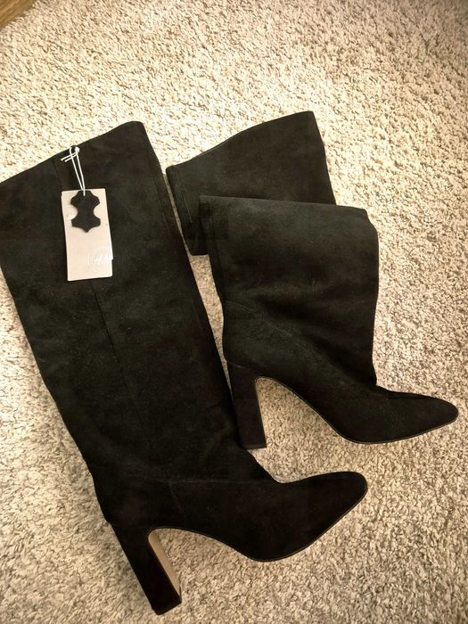 Ботуши H&M естествен велур