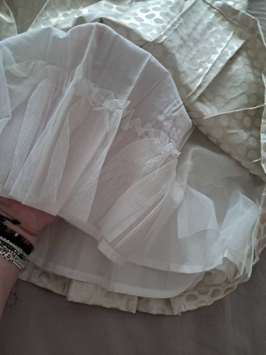 Официален сет рокля,жилетка и чорапогащник 12-18 мес 86-92 см C&A