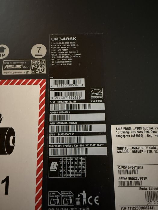 Laptop ASUS NOU!