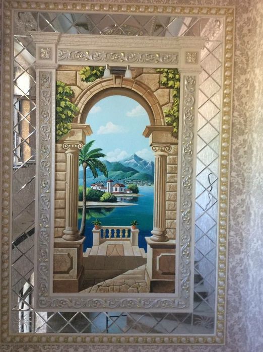 Фрески, барельефы и настенные украшения! Devorga foto va bo‘rtma rasm!