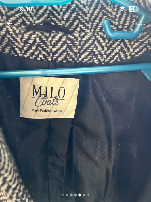 Palton 80% lână cambrat