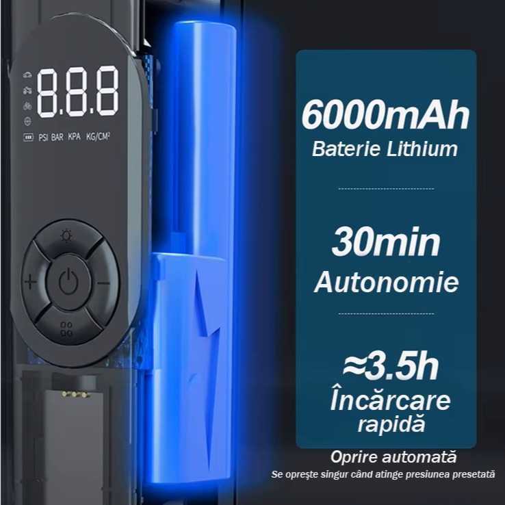 SET Compresor Auto Portabil + Kit Profesional vulcanizare + Manusi