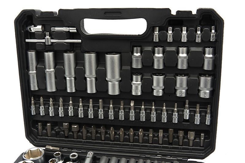 Комплект инструменти 1/4'' 1/2'' 108 бр. hbm machines