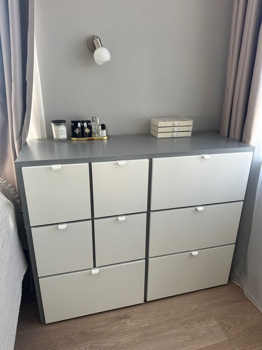 VISTHUS скрин с 8 чекмеджета, 122x96 см