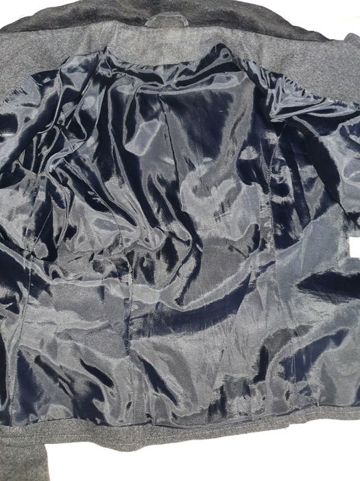 Sacou vintage de lana gri