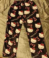 Pantaloni de pijama pufoși Hello Kitty, negri