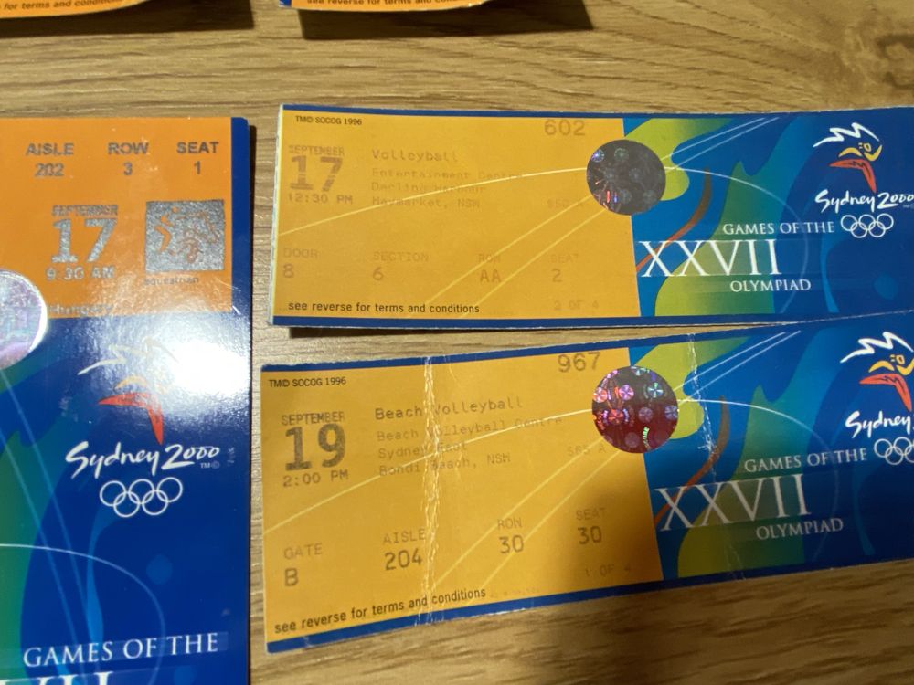 Олимпийски игри Сидни 2000 използвани билети