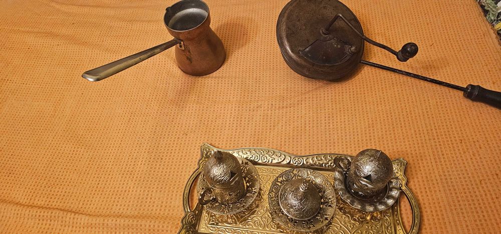 set servire cafea turceasca la nisip