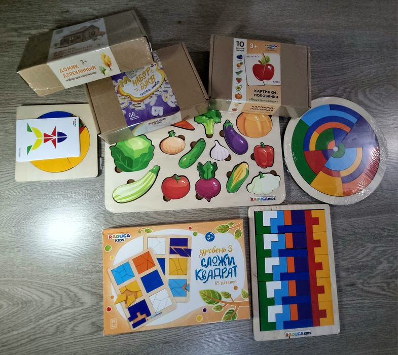 Детские развивающие эко игруш ВСЁ ПО 1500ки из дерева